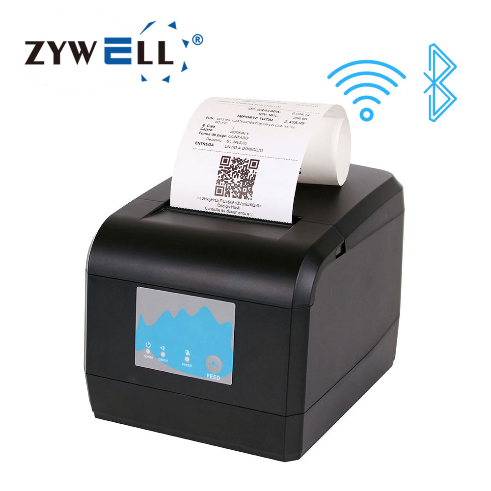 Thermal Printer - เครื่องพิมพ์ใบเสร็จความร้อน Zywell ZY908 รุ่นใหม่ ราคาประหยัด ขนาด