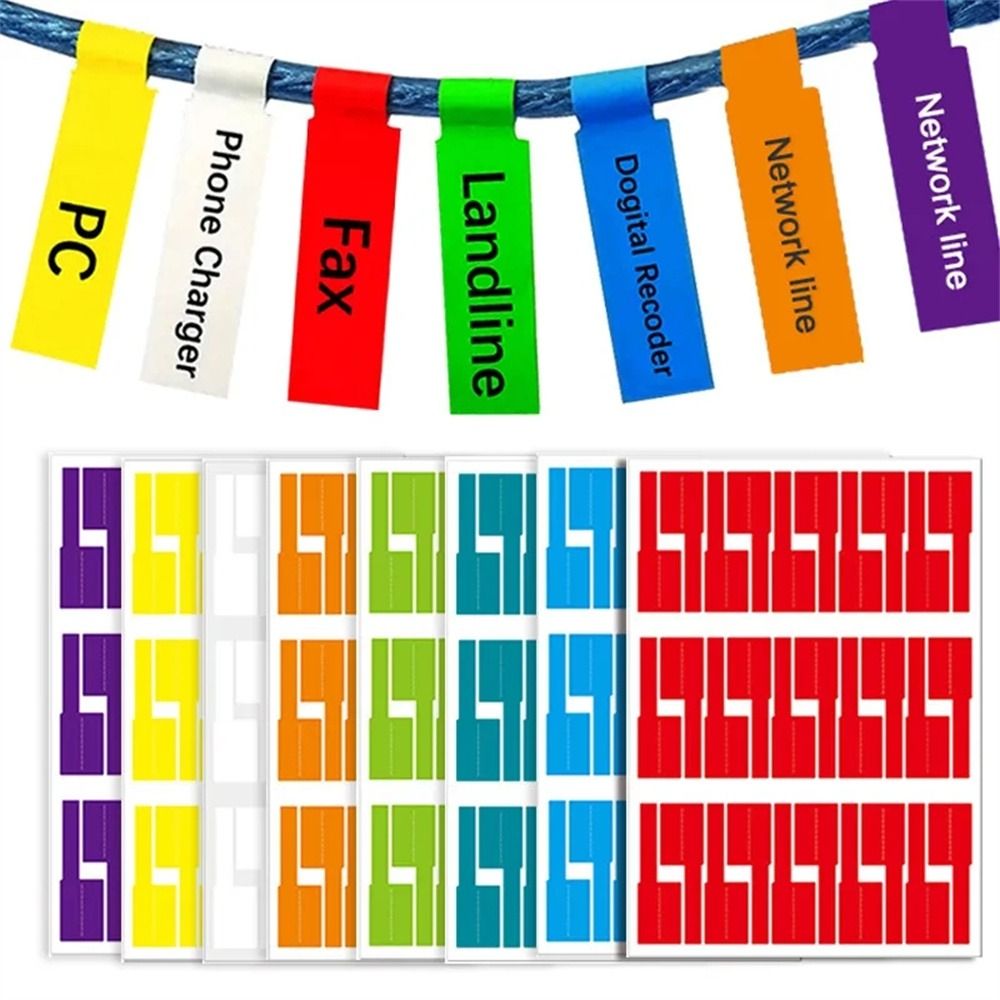Label Maker - แท็กฉลากสายเคเบิลกันน้ำสามารถเขียนบนเครื่องทำฉลากสายไฟด้วยลายมือ เครื่องพิมพ์เลเซอร์สติกเกอร์ฉลากพิมพ์รูปตัว P