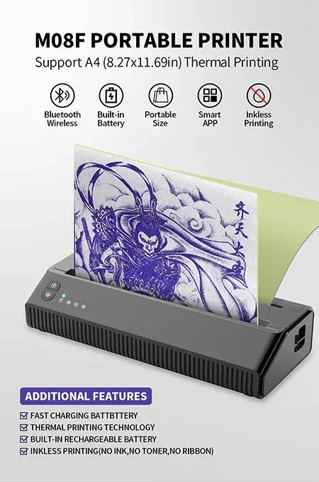 เครื่องพิมพ์ลายสักแบบถ่ายโอนคว - Thermal Printer บทวิจารณ์และราคา